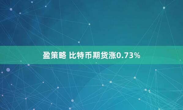 盈策略 比特币期货涨0.73%